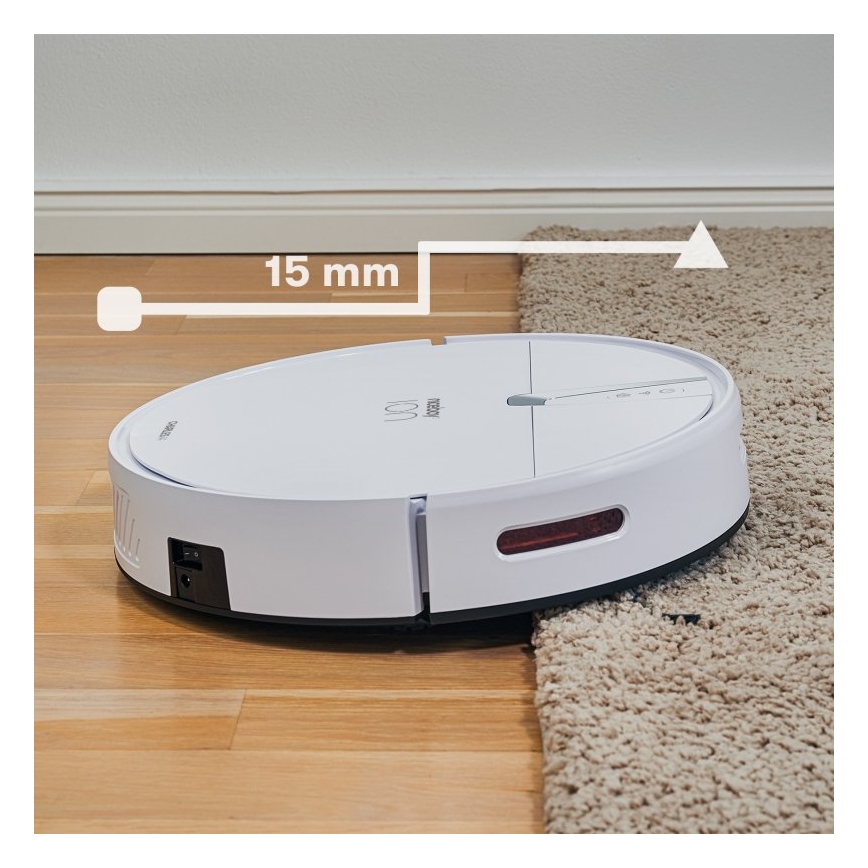 Niceboy ION Charles i4 - Slimme robotstofzuiger 2in1 4400 mAh Wi-Fi wit + afstandsbediening