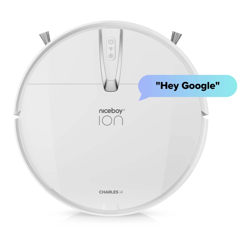 Niceboy ION Charles i4 - Slimme robotstofzuiger 2in1 4400 mAh Wi-Fi wit + afstandsbediening