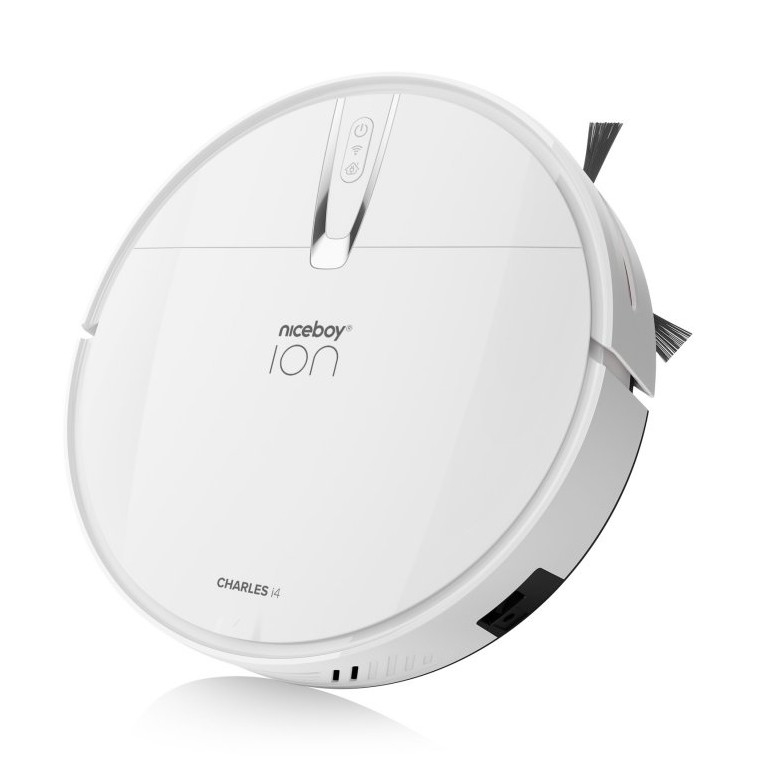 Niceboy ION Charles i4 - Slimme robotstofzuiger 2in1 4400 mAh Wi-Fi wit + afstandsbediening