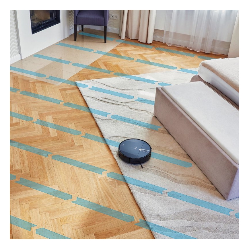 Niceboy ION Charles i4 - Slimme robotstofzuiger 2in1 4400 mAh Wi-Fi zwart + afstandsbediening