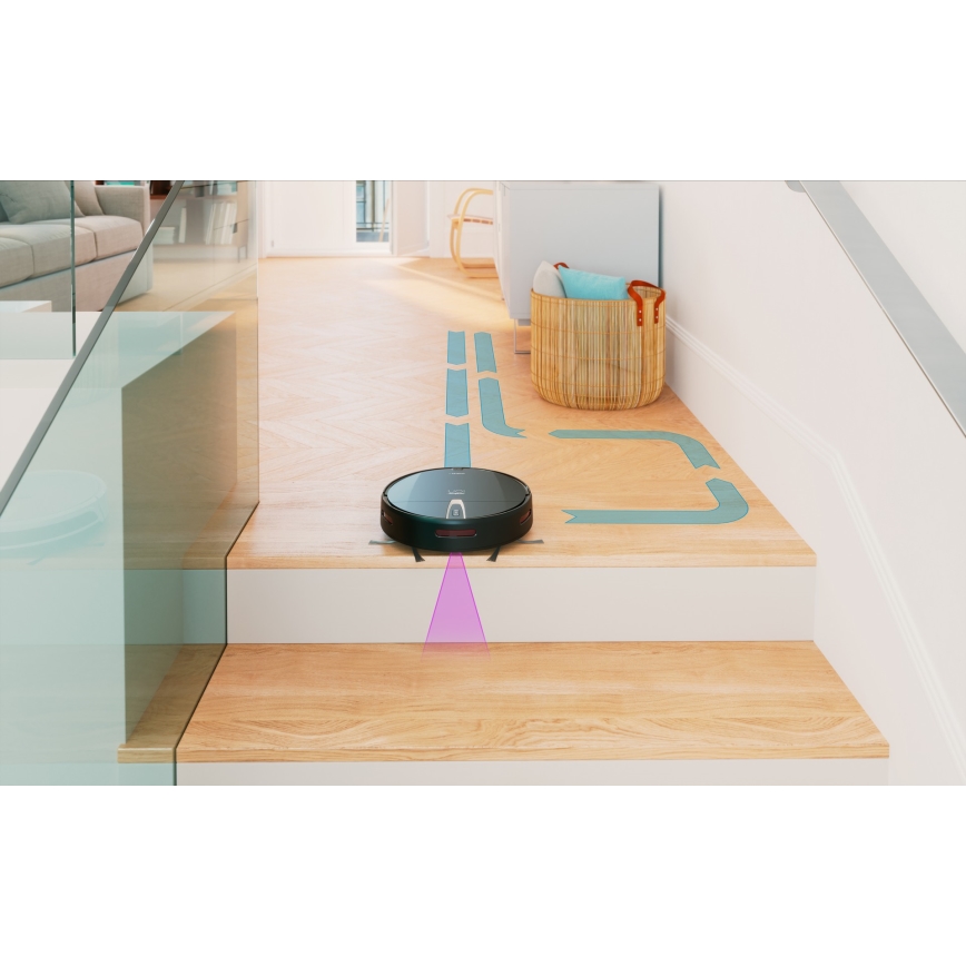 Niceboy ION Charles i4 - Slimme robotstofzuiger 2in1 4400 mAh Wi-Fi zwart + afstandsbediening