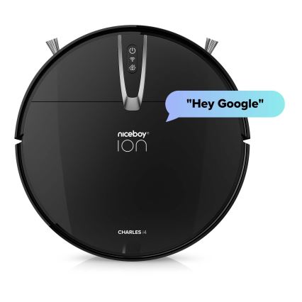 Niceboy ION Charles i4 - Slimme robotstofzuiger 2in1 4400 mAh Wi-Fi zwart + afstandsbediening
