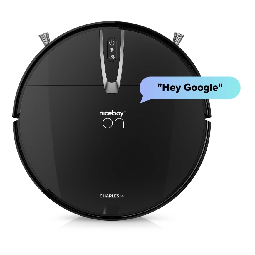 Niceboy ION Charles i4 - Slimme robotstofzuiger 2in1 4400 mAh Wi-Fi zwart + afstandsbediening