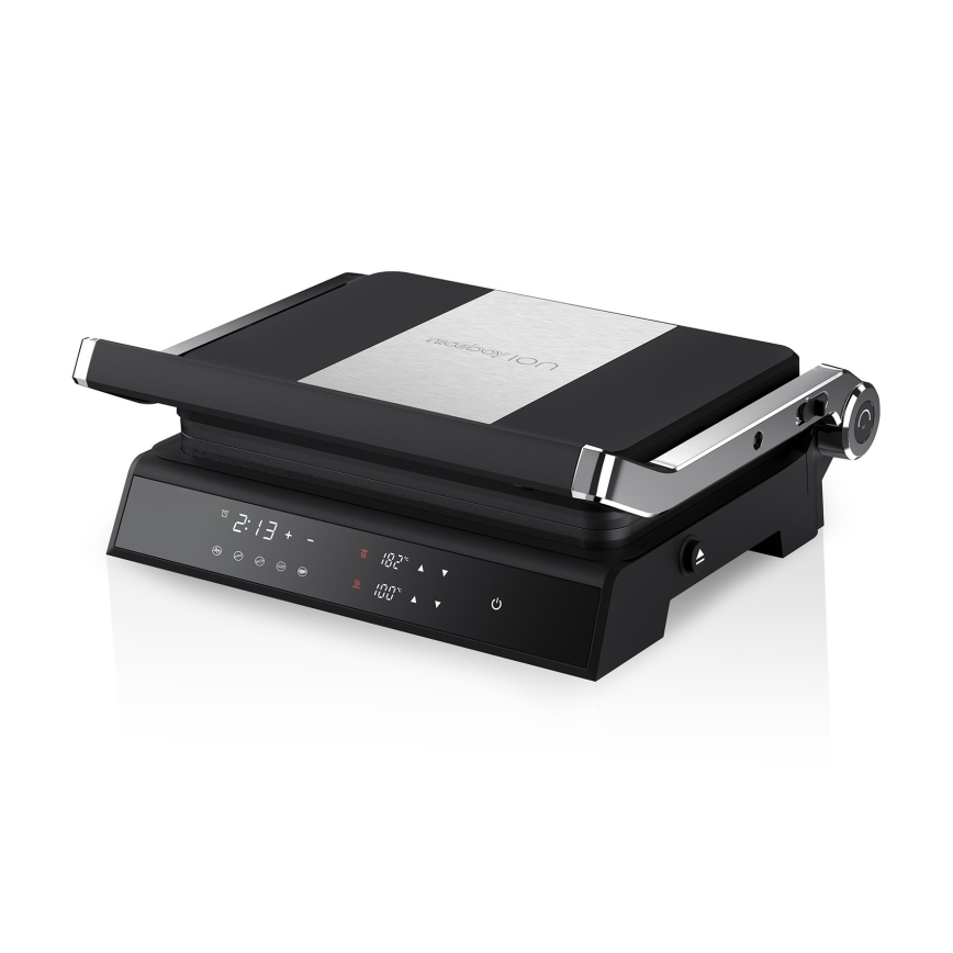 Niceboy ION Grillmaster - Contactgrill 2000W/230V zwart/mat chroom