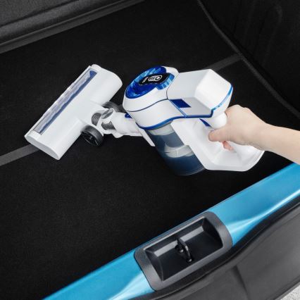 Niceboy ION Hurricane H5 - Snoerloze steelstofzuiger 2in1 150W/2200 mAh wit/blauw