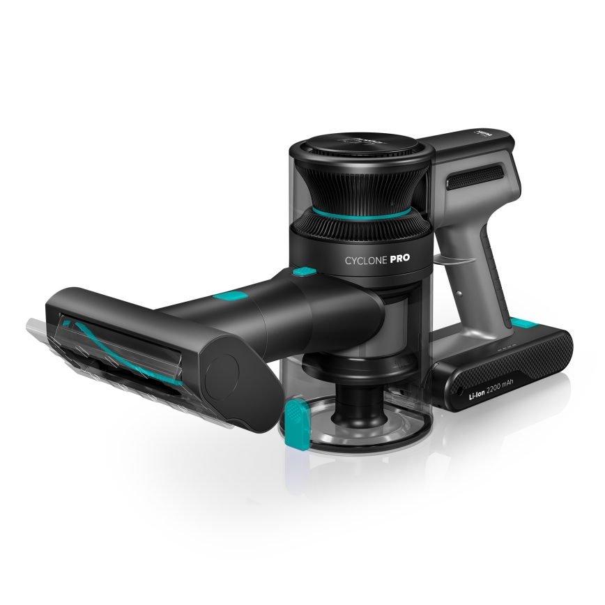 Niceboy ION Hurricane H7 - Flexibele snoerloze steelstofzuiger 2in1 200W/2200 mAh zwart