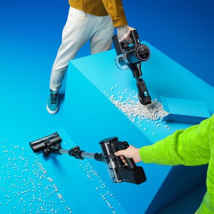 Niceboy ION Hurricane H9 - Flexibele snoerloze steelstofzuiger 2in1 400W/2200 mAh zwart