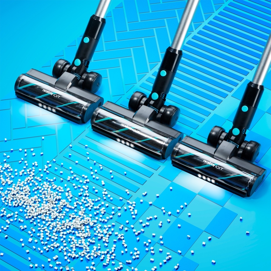 Niceboy ION Hurricane H9 - Flexibele snoerloze steelstofzuiger 2in1 400W/2200 mAh zwart