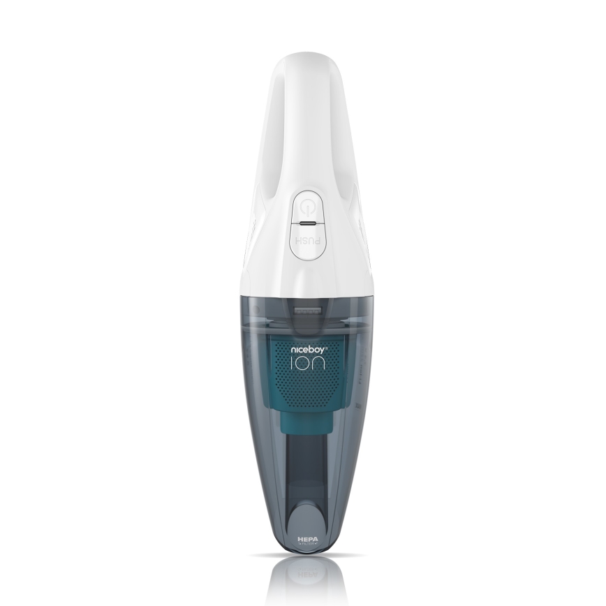 Niceboy ION Hurricane R1 - Oplaadbare handstofzuiger 50W/2200 mAh wit/blauw