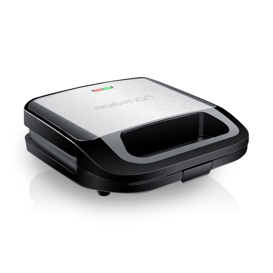 Niceboy ION Snacker S3 - Sandwich maker 3in1 750W/230V roestvrij/zwart