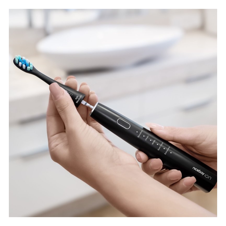 Niceboy ION Sonic - Sonische tandenborstel 800 mAh IPX7 zwart