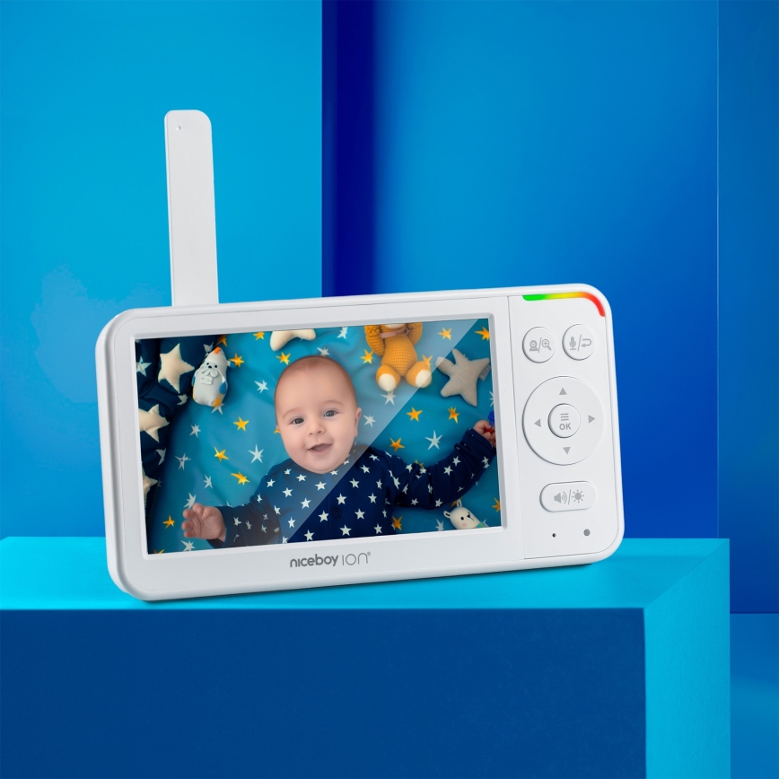 Niceboy ION Starlight SL5 - Babyfoon Full HD 1080p 4000 mAh 5V