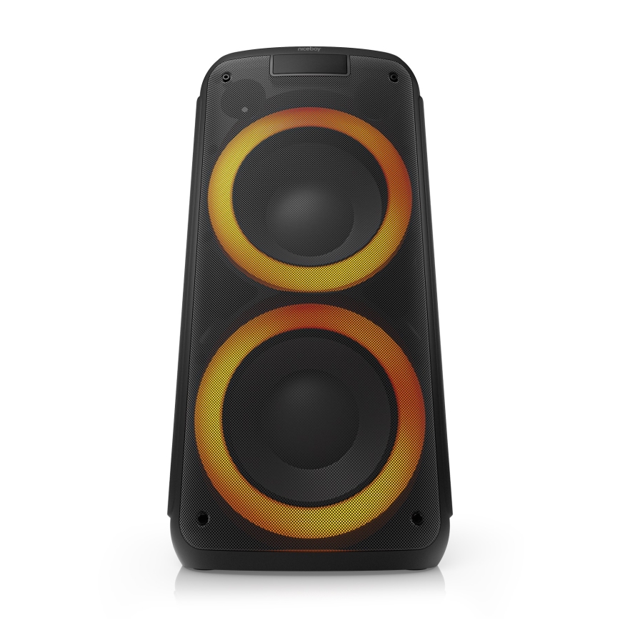 Niceboy PARTY Boss 2 - LED Draadloze luidspreker met een microfoon en powerbank Functie 200W/4500 mAh + afstandsbediening