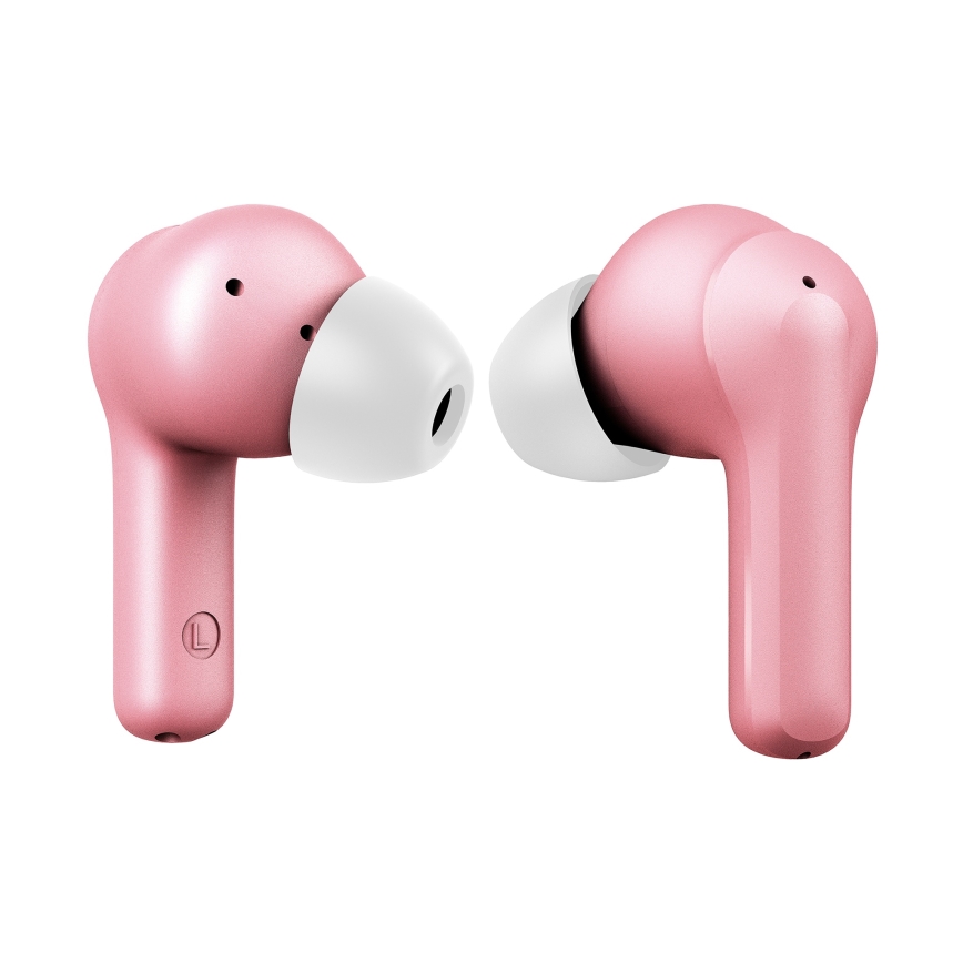 Niceboy Pins 4 - Draadloze oordopjes met ANC 400 mAh + 2x 50 mAh IPX4 roze