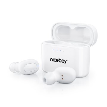 Niceboy Podsie 4 - Draadloos earphones IP54 wit