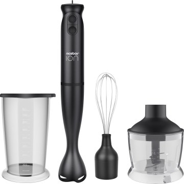 Niceboy Twister T1 Set - Staafmixer met accessoires 500W/230V zwart