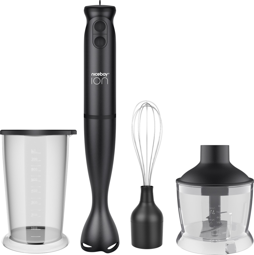 Niceboy Twister T1 Set - Staafmixer met accessoires 500W/230V zwart