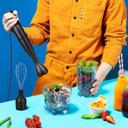 Niceboy Twister T1 Set - Staafmixer met accessoires 500W/230V zwart