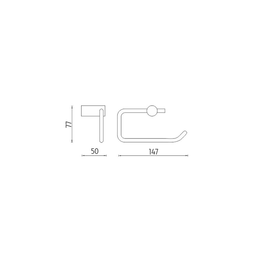 NIMCO BR 11055-26 - Toiletpapierhouder BORMO glanzend chroom