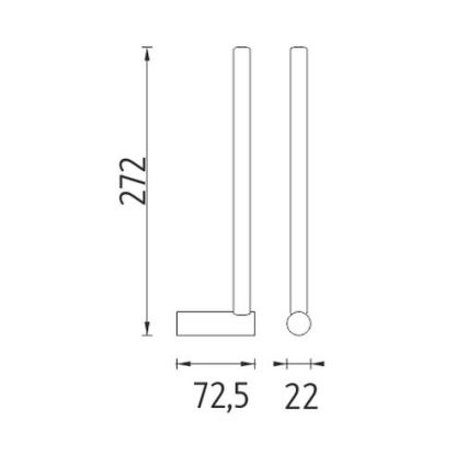 NIMCO BR 11055S-26 - Toiletpapierhouder BORMO glanzend chroom