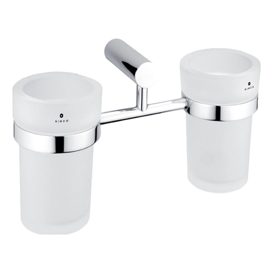 NIMCO BR 11058DW-26 - Wandhouder voor tandenborstels BORMO mat glas/glanzend chroom