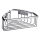 NIMCO Ki 14003-26 - Douchewandplank KIBO glanzend chroom