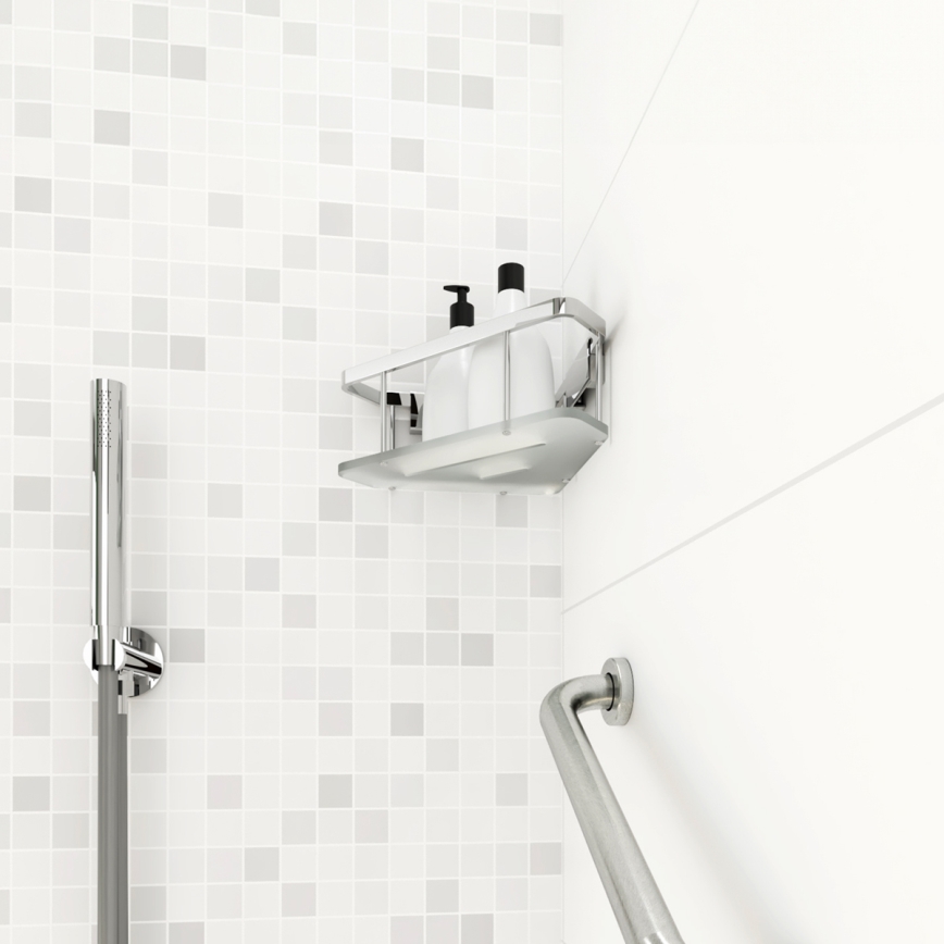 NIMCO Ki 14003-B-26 - Douchewandplank KIBO glanzend chroom