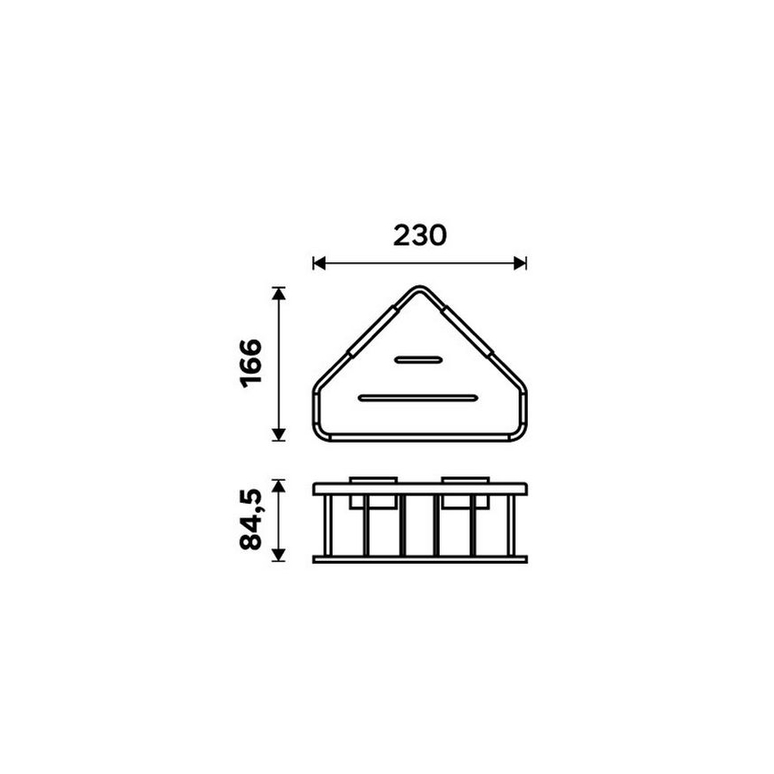 NIMCO Ki 14003-B-26 - Douchewandplank KIBO glanzend chroom
