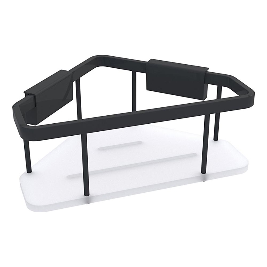 NIMCO Ki-14003-B-90 - Douchewandplank KIBO mat zwart/wit