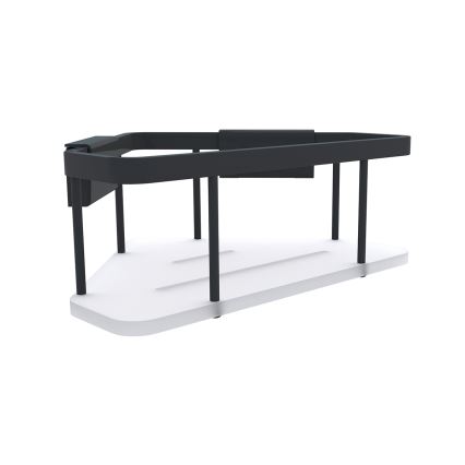 NIMCO Ki-14003-B-90 - Douchewandplank KIBO mat zwart/wit