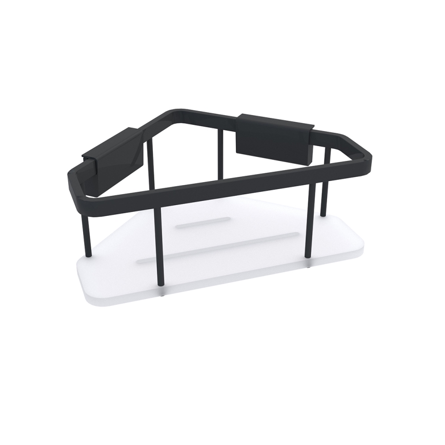 NIMCO Ki-14003-B-90 - Douchewandplank KIBO mat zwart/wit