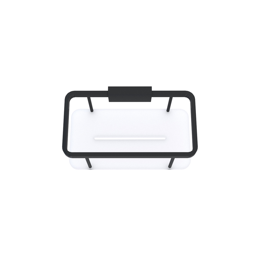 NIMCO Ki-14015-B-90 - Douchewandplank KIBO mat zwart/wit