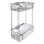 NIMCO Ki 14017D-26 - Tweelaagse douchewandplank KIBO glanzend chroom