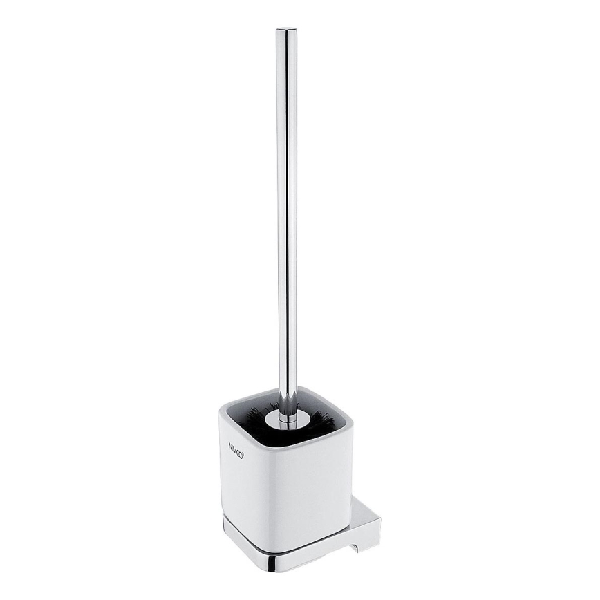 NIMCO MA 29094KN-26 - Wandgemonteerde toiletborstel MAYA wit/glanzend chroom