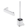 NIMCO MA set-94KN-26 - Wandgemonteerde toiletborstel en toiletrolhouder MAYA glanzend chroom