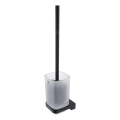 NIMCO MAC 29094CN-90 - Wandgemonteerde toiletborstel MAYA mat glas/mat zwart