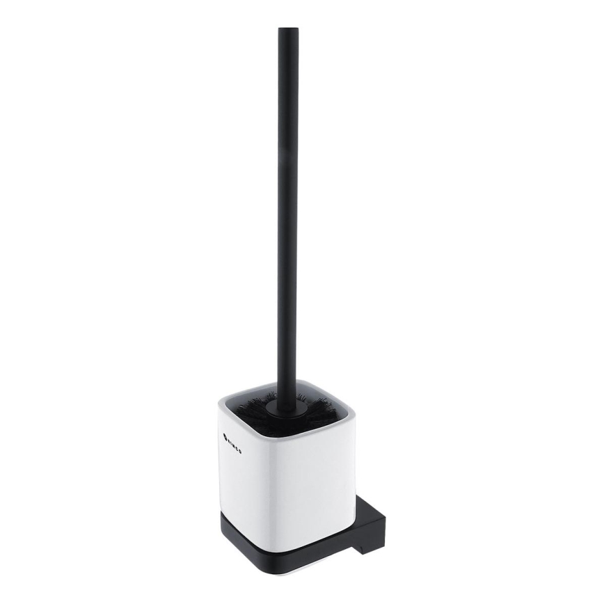 NIMCO MAC 29094KN-90 - Wandgemonteerde toiletborstel MAYA wit/mat zwart