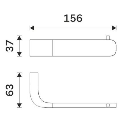 NIMCO NK 30055-26 - Toiletpapierhouder NIKAU glanzend chroom