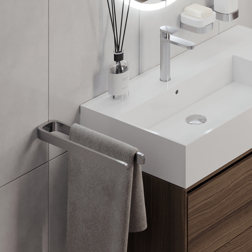 NIMCO NK 30098-26 - Handdoekhouder voor aan de muur NIKAU 39 cm glanzend chroom