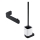 NIMCO NKC set-94KN-90 - Wandgemonteerde toiletborstel en toiletrolhouder NIKAU wit/mat zwart