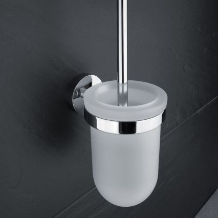 NIMCO UN set-94WN-26 - Wandgemonteerde toiletborstel en toiletrolhouder UNIX glanzend chroom