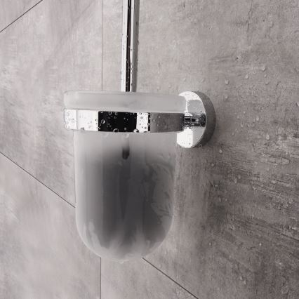 NIMCO UN set-94WN-26 - Wandgemonteerde toiletborstel en toiletrolhouder UNIX glanzend chroom