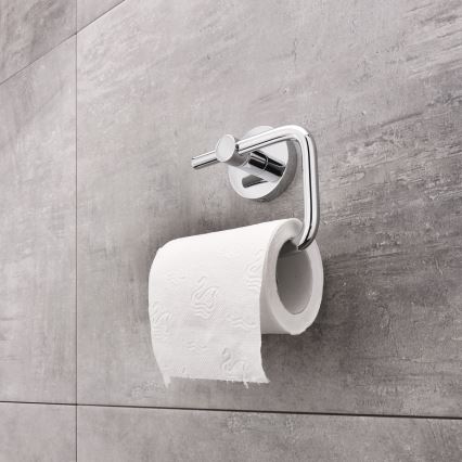 NIMCO UN set-94WN-26 - Wandgemonteerde toiletborstel en toiletrolhouder UNIX glanzend chroom