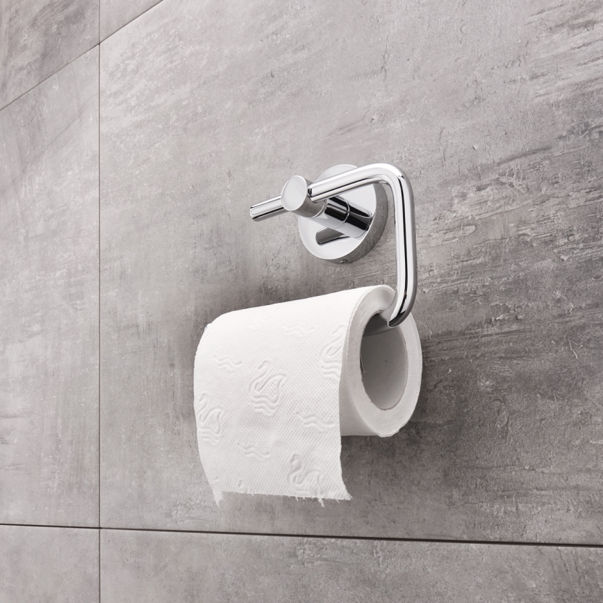 NIMCO UN set-94WN-26 - Wandgemonteerde toiletborstel en toiletrolhouder UNIX glanzend chroom