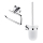 NIMCO UN set-94WN-26 - Wandgemonteerde toiletborstel en toiletrolhouder UNIX glanzend chroom