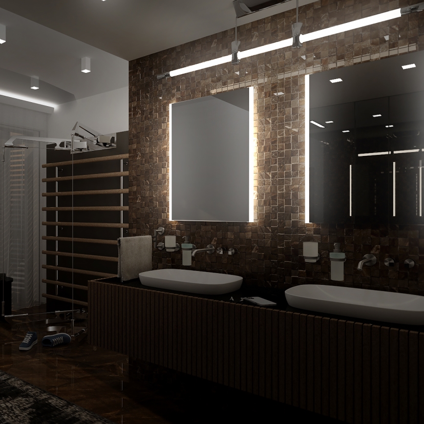 NIMCO ZP 11000 - LED Badkamer spiegel met achterkantverlichting LED/18W/230V 6500K 60x40 cm IP44
