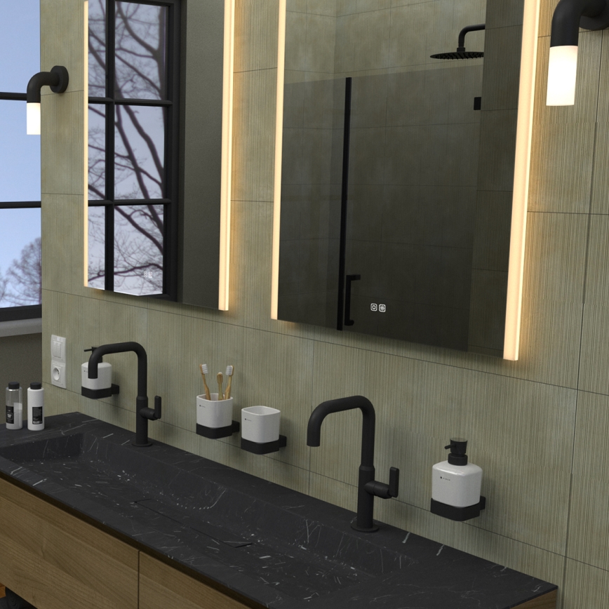 NIMCO ZP 11002VX - Dimbare LED-badkamerspiegel met achtergrondverlichting LED/24W/230V 3000-6500K 80x60 cm IP44