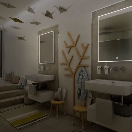 NIMCO ZP 13001VX - Dimbare achtergrondverlichte LED-badkamerspiegel LED/35W/230V 3000-6500K 70x50 cm IP44