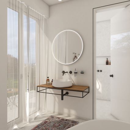 NIMCO ZP 26000R - LED Badkamer spiegel met achterkantverlichting LED/26W/230V 6500K diameter 60 cm IP44