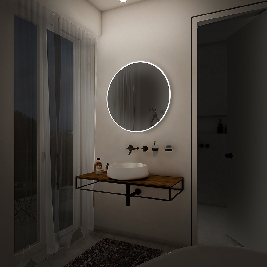 NIMCO ZP 26000R - LED Badkamer spiegel met achterkantverlichting LED/26W/230V 6500K diameter 60 cm IP44